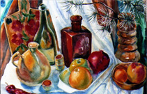 Фрукты и керамика Кубанова Н.В.